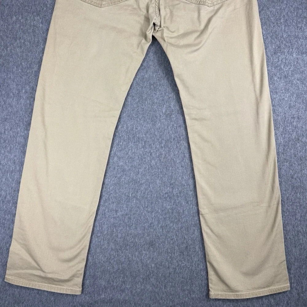 Dockers Straight Fit Pants Mens 32x30 Tan Cotton Twill 5-Pocket Chinos